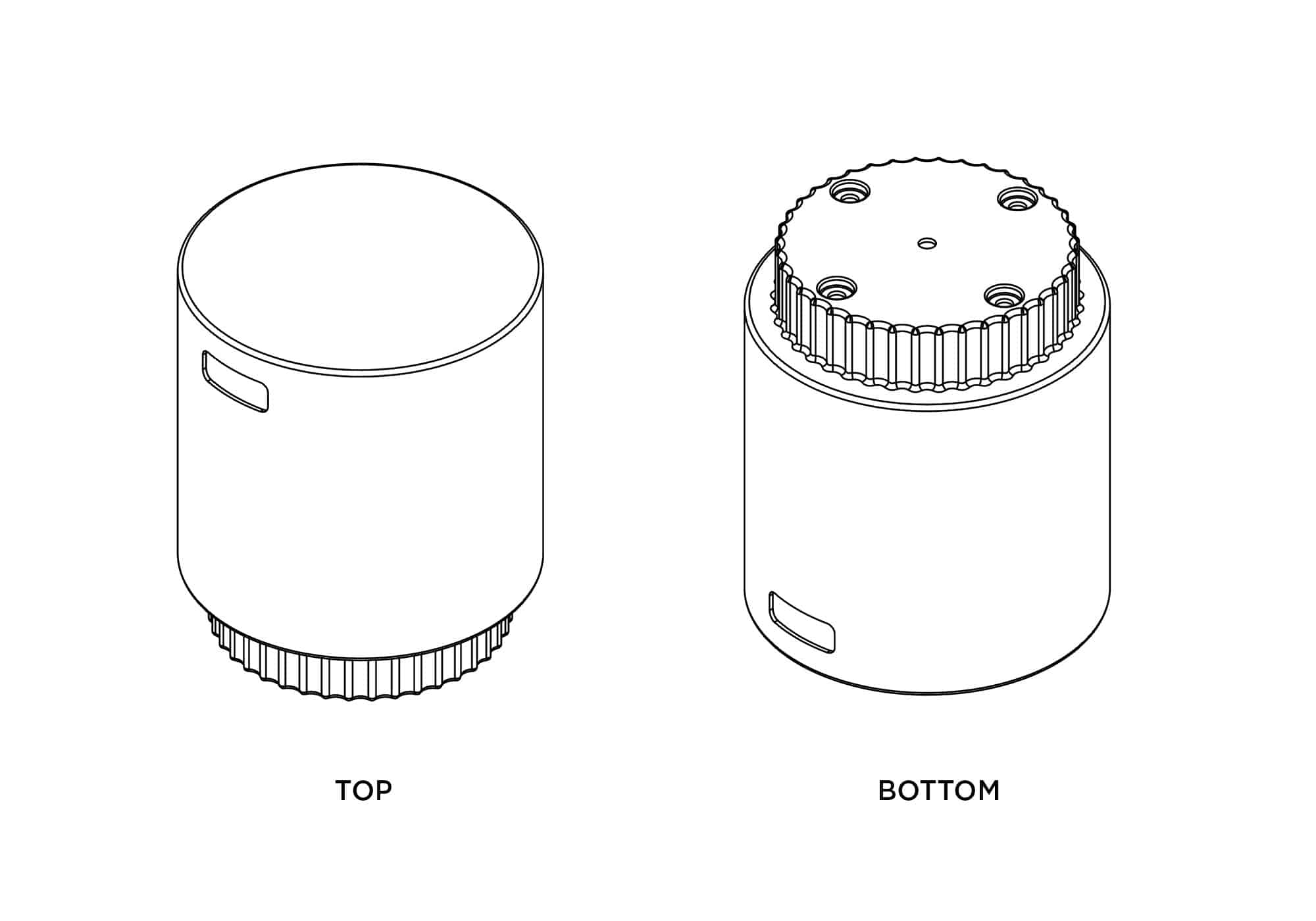 SPLRSIDETABLE_ _ Ripple Side Table Splash Ortho 2