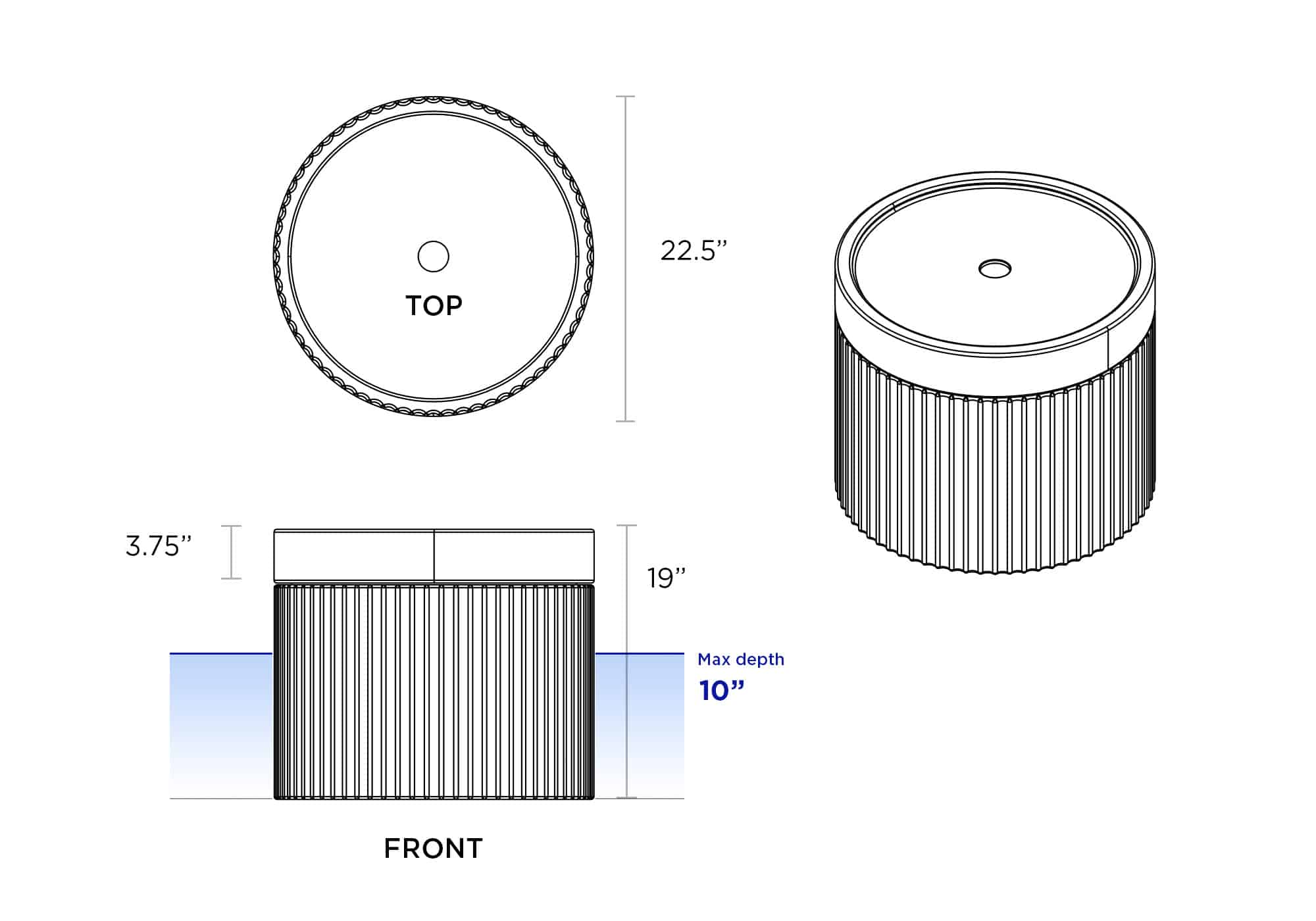 SPLRWIDETABLE-Ripple-Wide-Table-with-Umbrella-Hole-Ortho-showing-water-depth